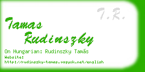 tamas rudinszky business card